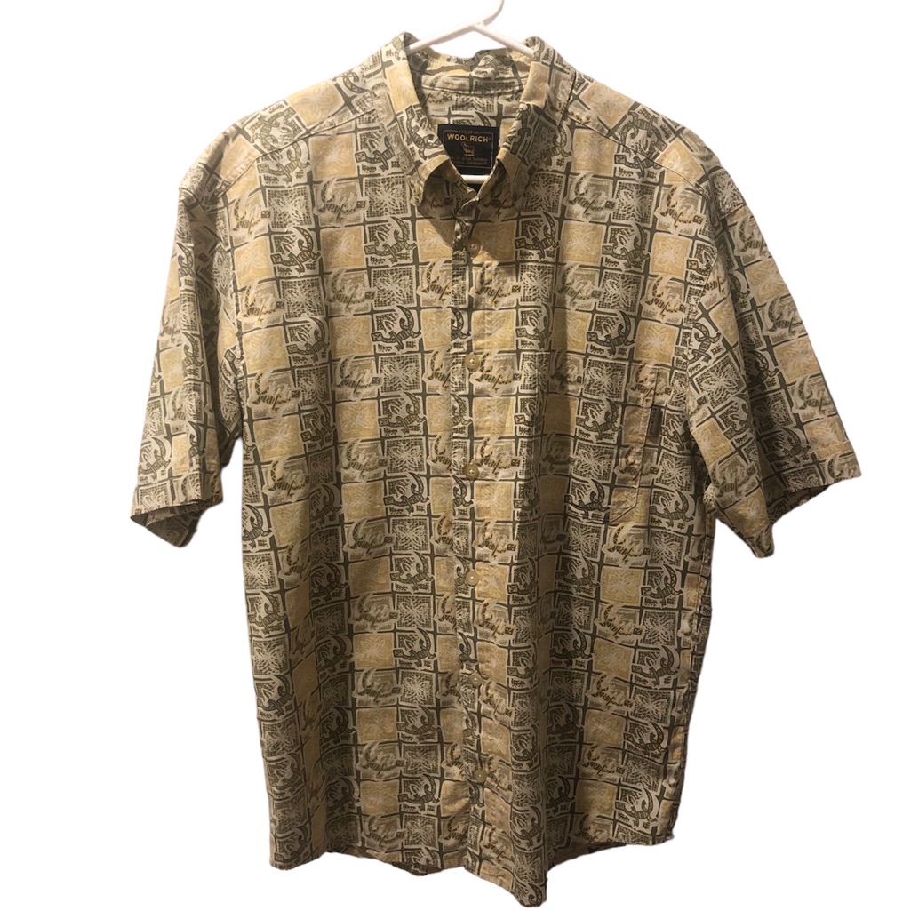 Woolrich Button Down Shirt Mens Size Medium